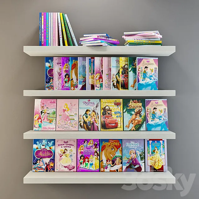 Disney Children’s Books 3DModel Disney Children’s Books 3DModel