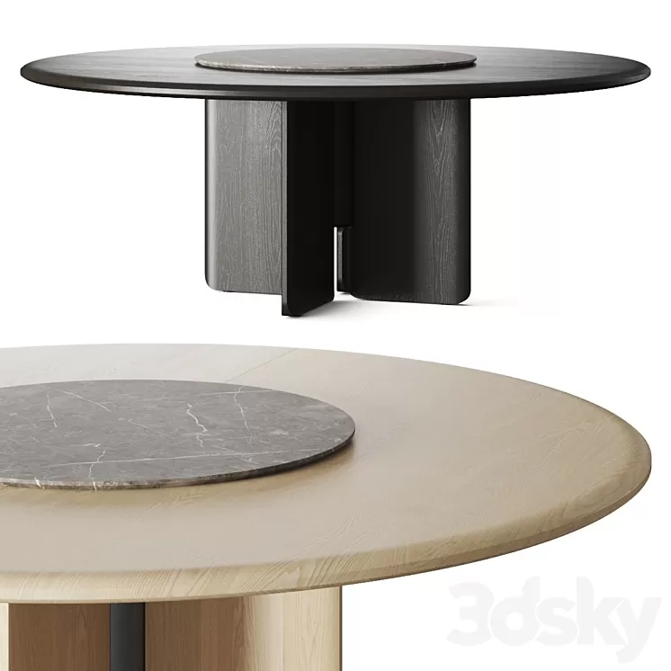 District Eight Faifo Dining Table 3D Model Free Download