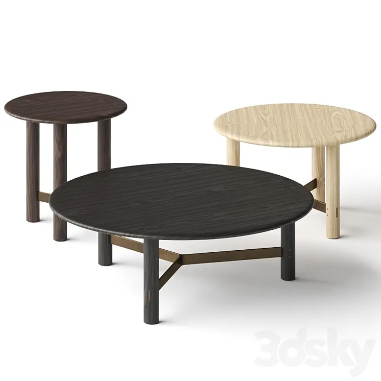 District Eight Stilt Coffee Tables 3D Model Free Download