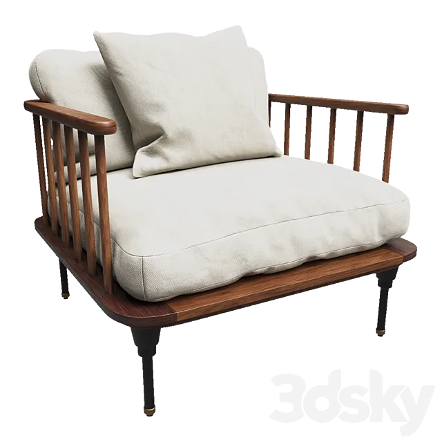 Distrikt Single Seat Sofa 3D Model