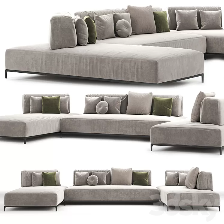 Diter Italia Sanders AIR Sofa 3D Model Free Download