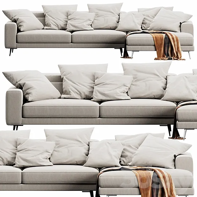 Ditre Italia Anderson Chaise Lounge 3DModel Ditre Italia Anderson Chaise Lounge 3DModel