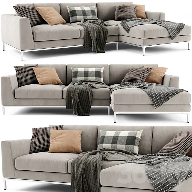 Ditre Italia Artis Chaise Longue Sofa 02 3D Model Ditre Italia Artis Chaise Longue Sofa 02 3D Model