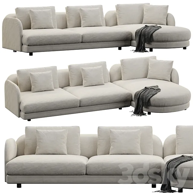 Ditre Italia Avalon Chaise Lounge 3D Model