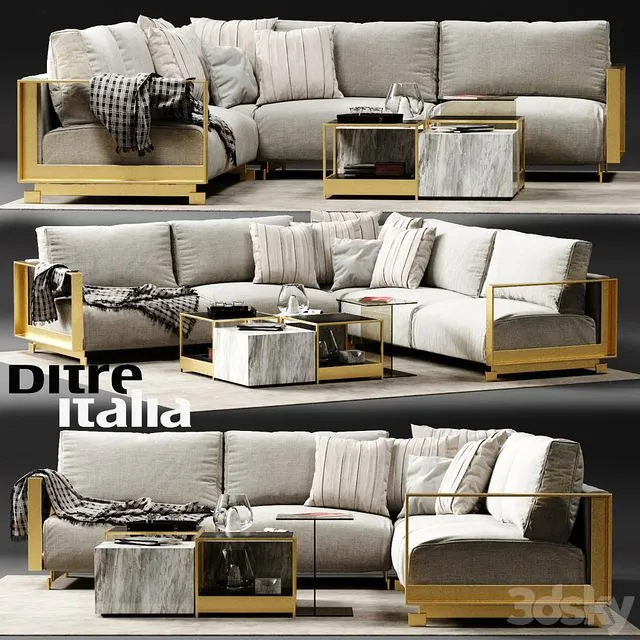 Ditre Italia BAG Corner Sofa 3D Model