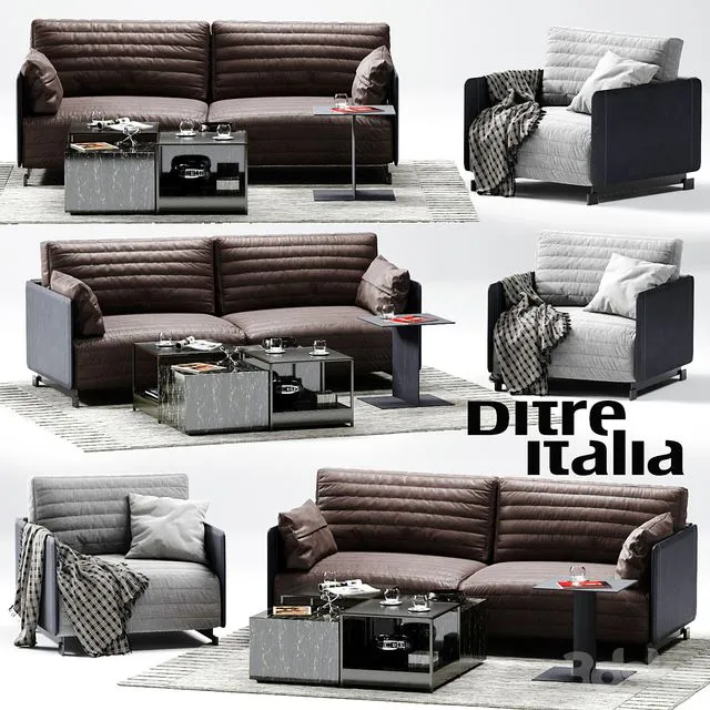 Ditre Italia BAG Sofa 02 3D Model