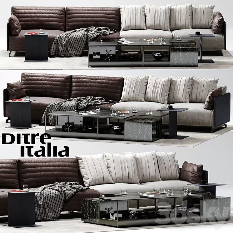 Ditre Italia BAG Sofa 3D Model