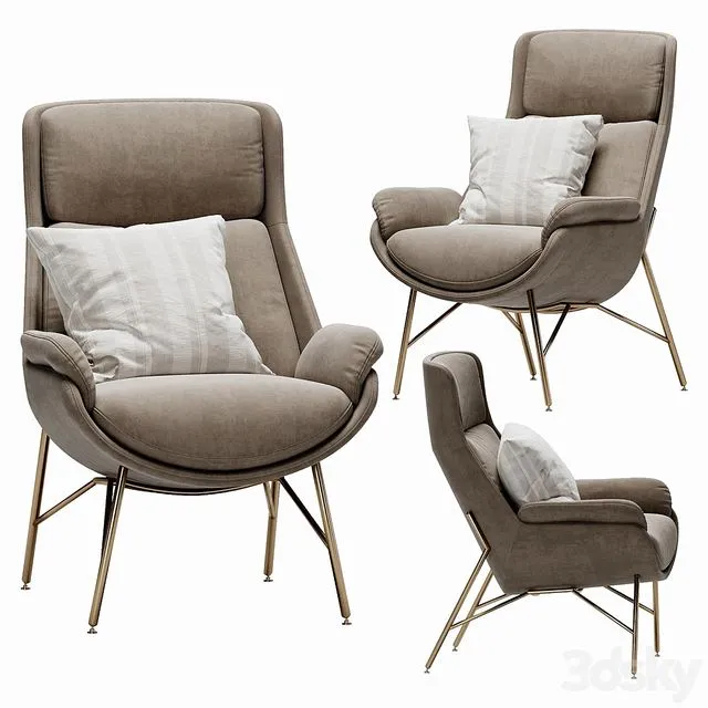Ditre italia beetle armchair 3D Model