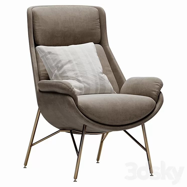 Ditre italia beetle armchair 3D Model Ditre italia beetle armchair 3D Model