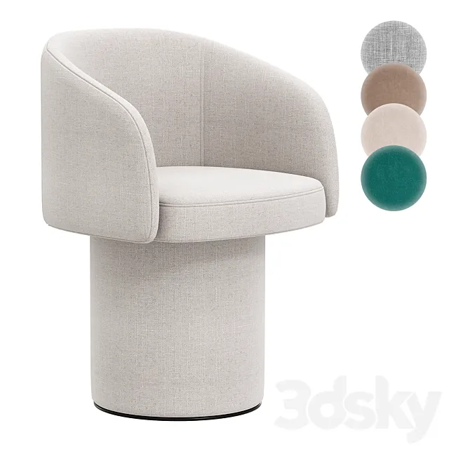 Ditre italia Billie chair 3D Model Ditre italia Billie chair 3D Model