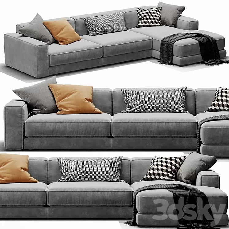 DItre Italia Buble Chaise Lounge 3D Model DItre Italia Buble Chaise Lounge 3D Model