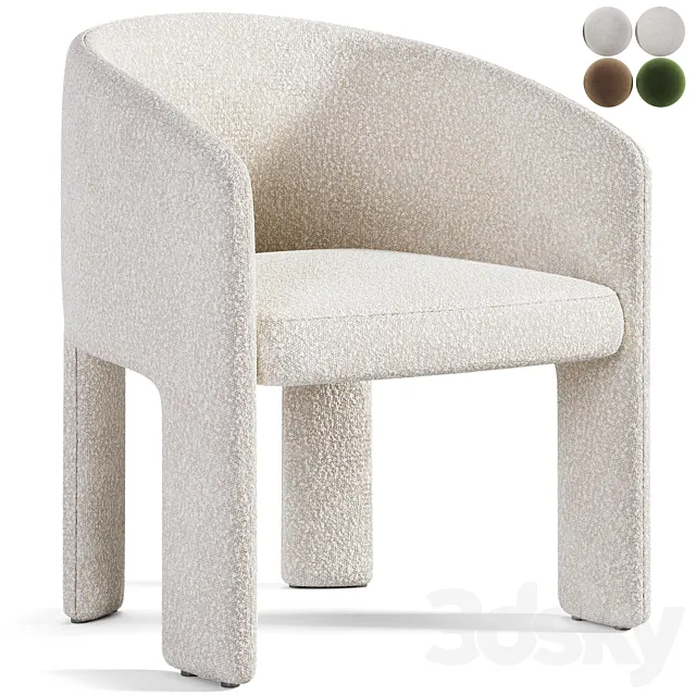 Ditre Italia Cali chair 3D Model Ditre Italia Cali chair 3D Model