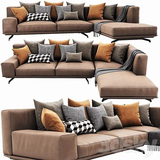 Ditre Italia Dalton Leather 3D Model Ditre Italia Dalton Leather 3D Model