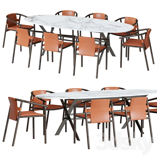 Ditre Italia Dining Group 3D Model Ditre Italia Dining Group 3D Model