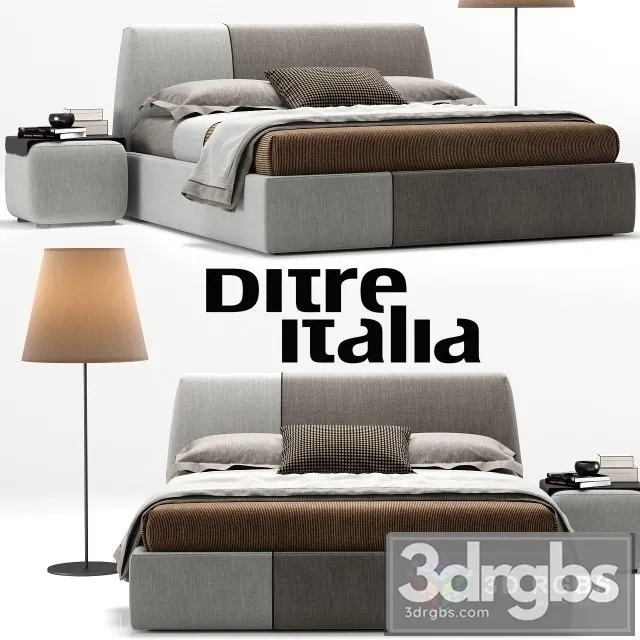 Ditre Italia Dixon Bed 3D Model Download