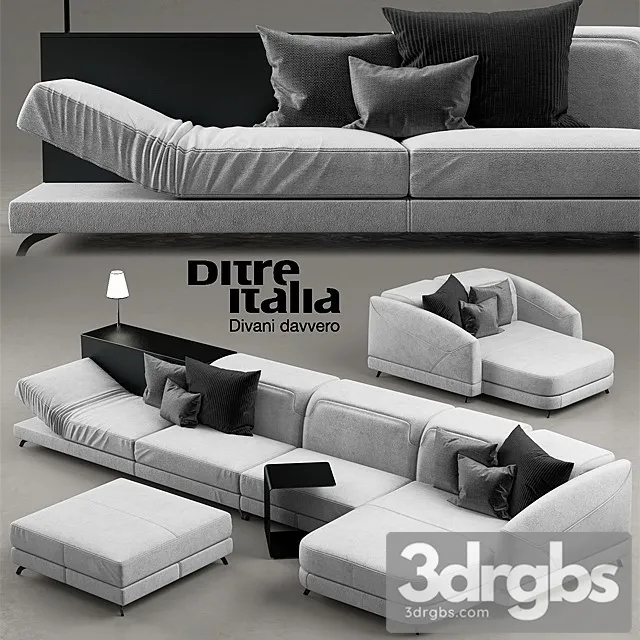 Ditre Italia Duffle Sofa Modem 3D Model Download Ditre Italia Duffle Sofa Modem 3D Model Download