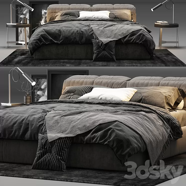 Ditre Italia Dunn Bed 3D Model