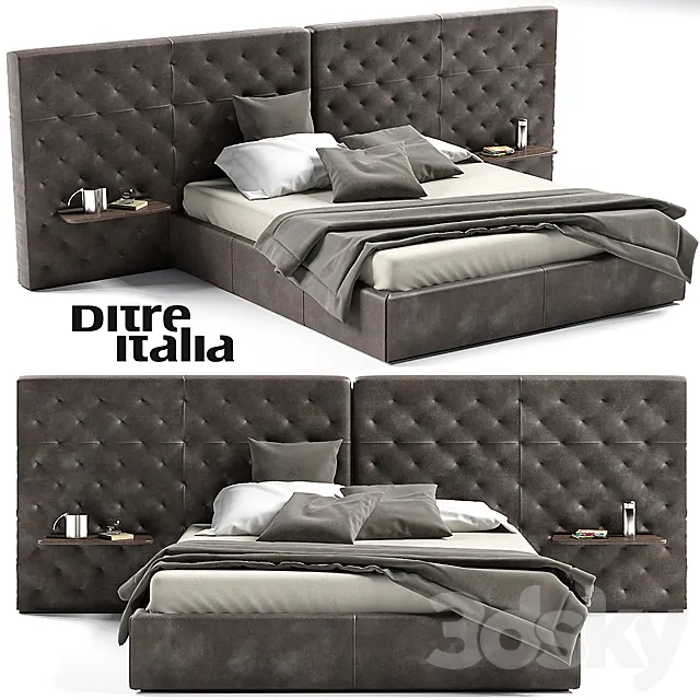 Ditre italia eclectico bed 3D Model