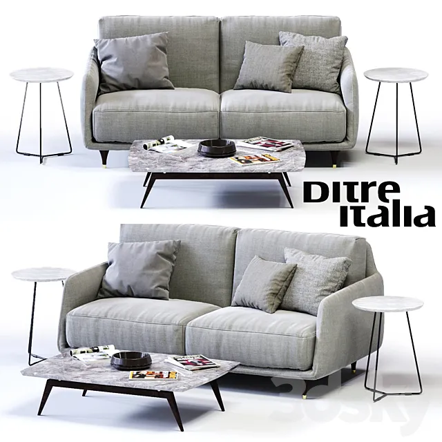 Ditre Italia ELLIOT 2-er Sofa 3D Model