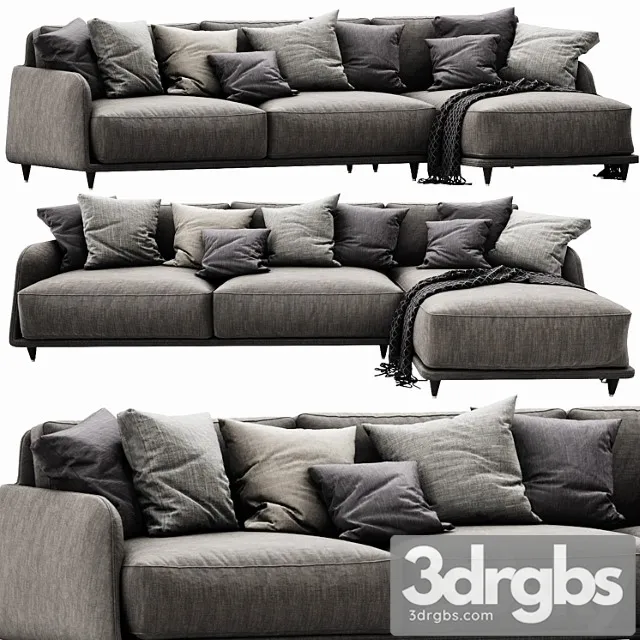 Ditre Italia Elliot Chaise Lounge 3D Model Download Ditre Italia Elliot Chaise Lounge 3D Model Download