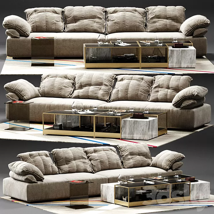 Ditre Italia Flick-Flack Sofa 3D Model Ditre Italia Flick-Flack Sofa 3D Model