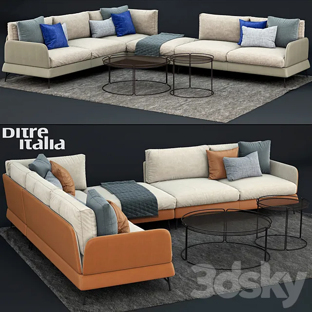 Ditre Italia JASPER Canapé 3DModel Ditre Italia JASPER Canapé 3DModel