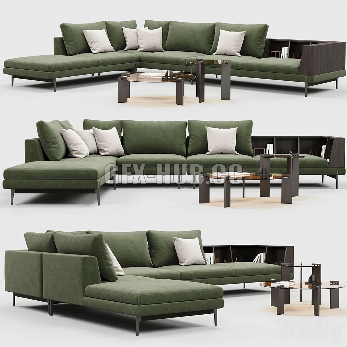 Ditre Italia KIM sofa 3D Model Ditre Italia KIM sofa 3D Model