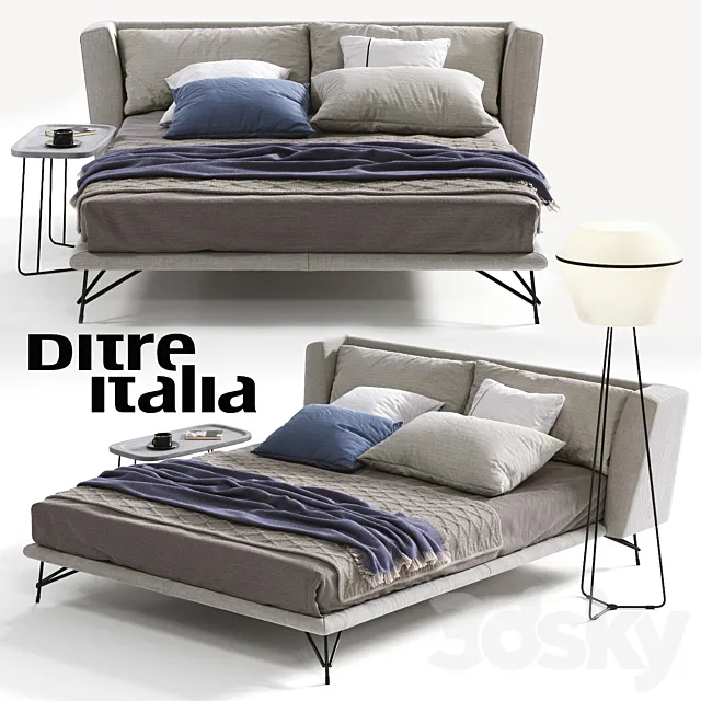 Ditre Italia LENNOX Bed 3D Model