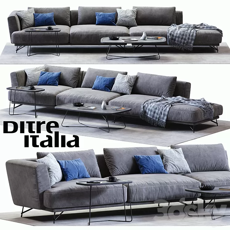Ditre Italia LENNOX Sofa 03 3D Model Ditre Italia LENNOX Sofa 03 3D Model