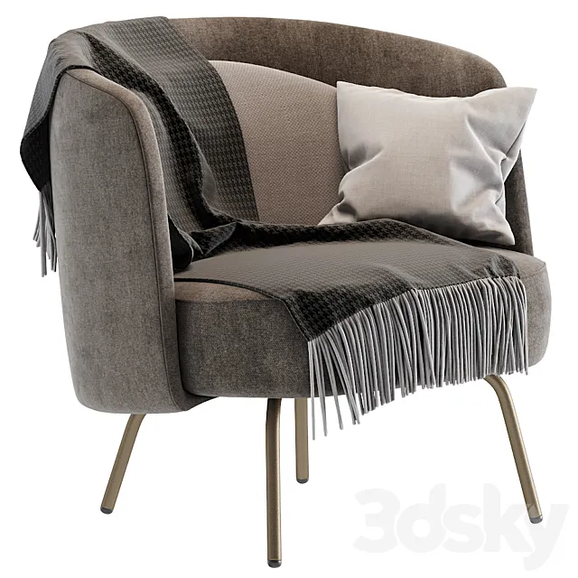 Ditre italia LUCIA armchair 3DModel Ditre italia LUCIA armchair 3DModel