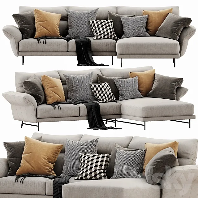 Ditre Italia On Line Chaise Lounge 3D Model Ditre Italia On Line Chaise Lounge 3D Model