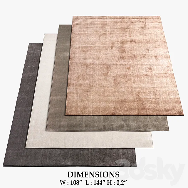 DITRE ITALIA Rugs_457 3DModel DITRE ITALIA Rugs_457 3DModel