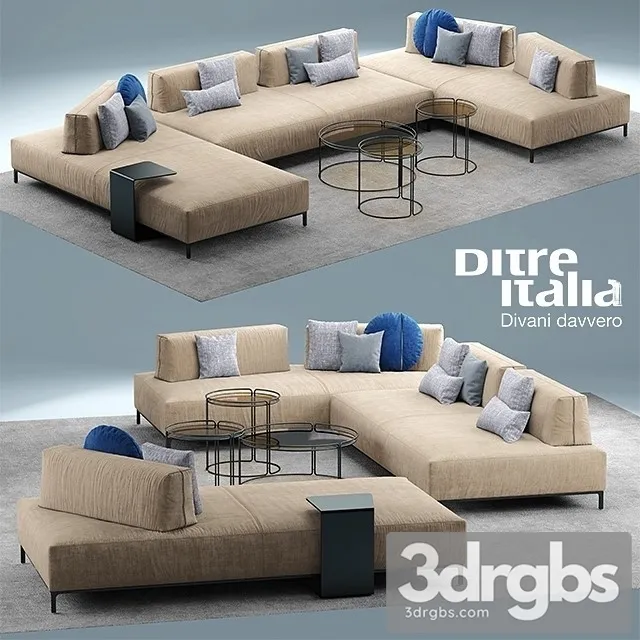 Ditre Italia Sanders Sofa 01 3D Model Download Ditre Italia Sanders Sofa 01 3D Model Download