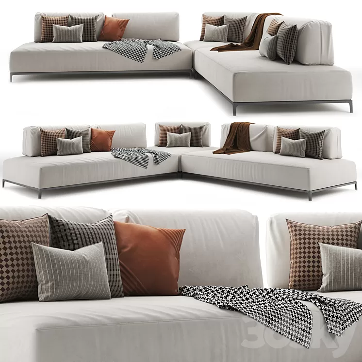 Ditre Italia Sanders Sofa 3D Model Free Download