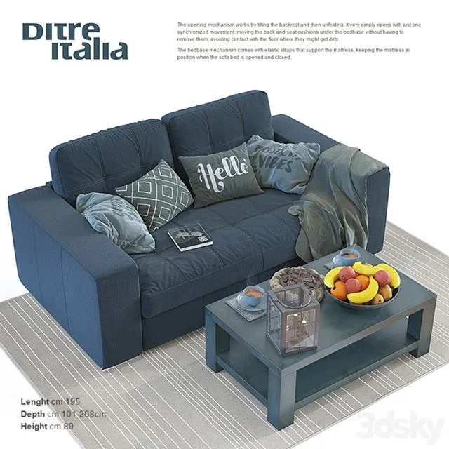 Ditre Italia Sarmen 3D Model Ditre Italia Sarmen 3D Model