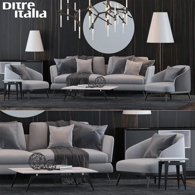 Ditre Italia Set 1 3D Model Ditre Italia Set 1 3D Model