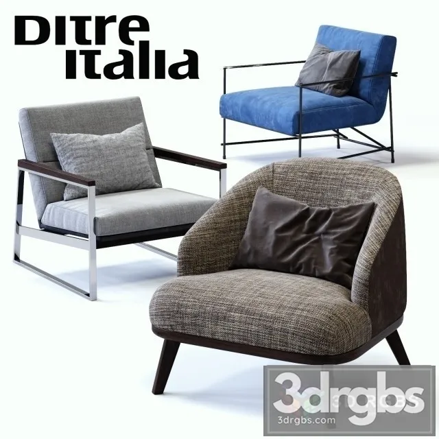 Ditre Italia Softy Armchair 3D Model Download Ditre Italia Softy Armchair 3D Model Download