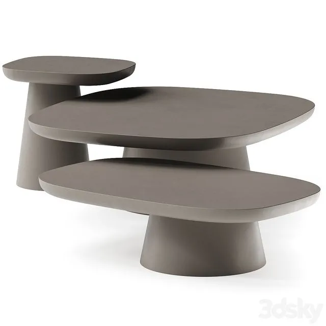 Ditre Italia Stone Coffee Table 3D Model Ditre Italia Stone Coffee Table 3D Model