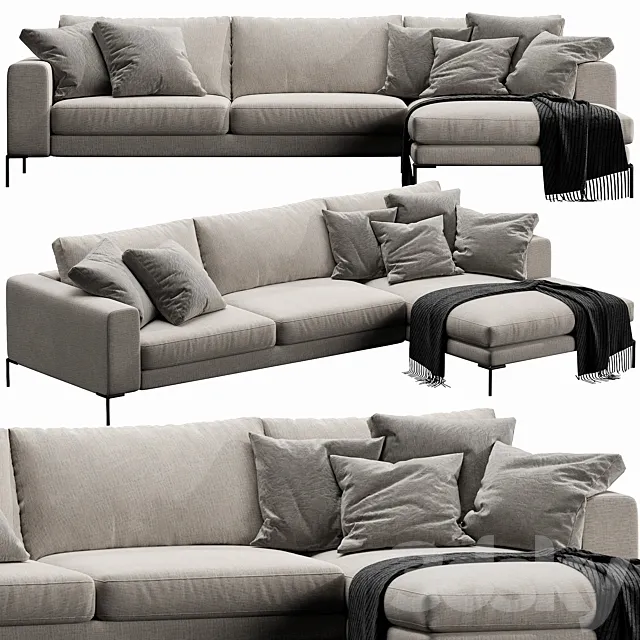 Ditre Italia Union Chaise Lounge 3DModel Ditre Italia Union Chaise Lounge 3DModel