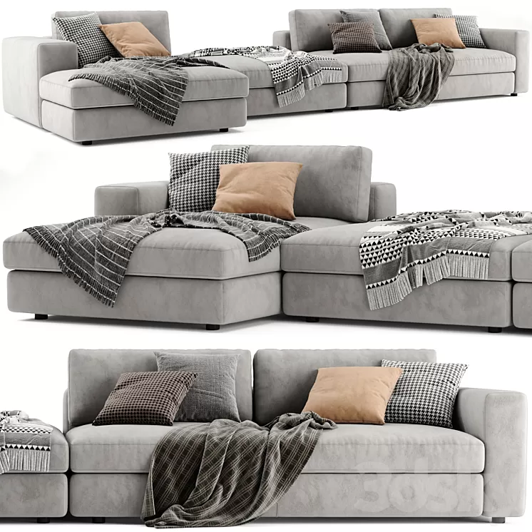 Ditre Urban Chaise Longue Sofa 2 3D Model Free Download