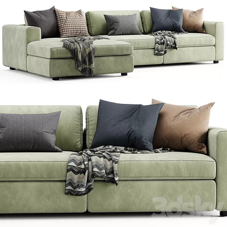 Ditre Urban Chaise Longue Sofa 3D Model Free Download