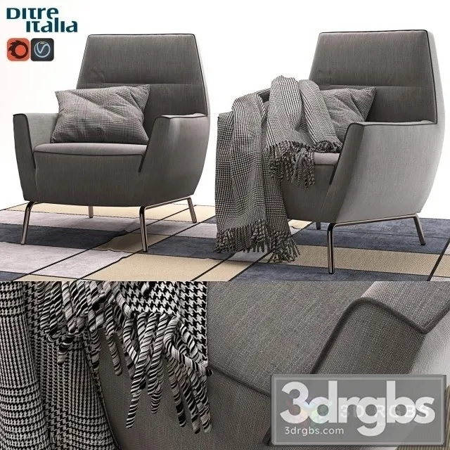 Ditre Vela Armchair 3D Model Download Ditre Vela Armchair 3D Model Download