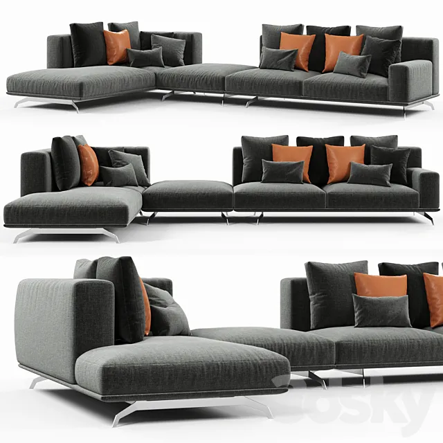 Ditreitalia Dalton sofa 3D Model Ditreitalia Dalton sofa 3D Model