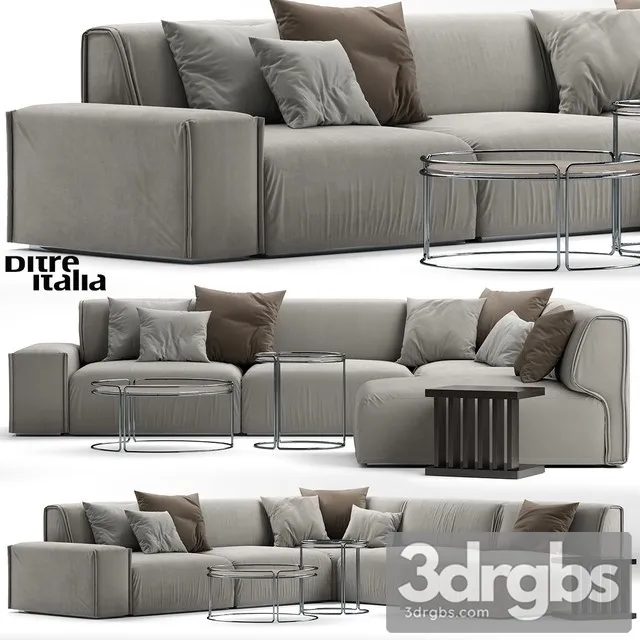 Ditreitalia Monolith Sofa 3D Model Download Ditreitalia Monolith Sofa 3D Model Download