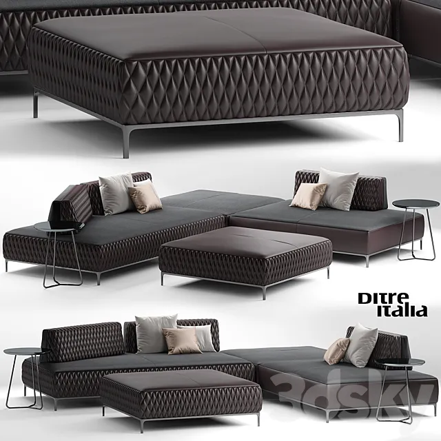 ditreitalia sanders air sofa 3D Model ditreitalia sanders air sofa 3D Model
