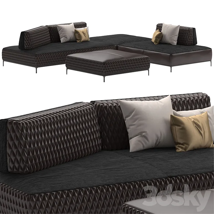 Ditreitalia Sanders sofa 3D Model Free Download