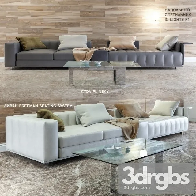Divan Freeman Seating Sofa 01 3D Model Download Divan Freeman Seating Sofa 01 3D Model Download