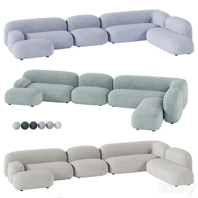 DIVAN.RU modular sofa Ribble 3D Model DIVAN.RU modular sofa Ribble 3D Model