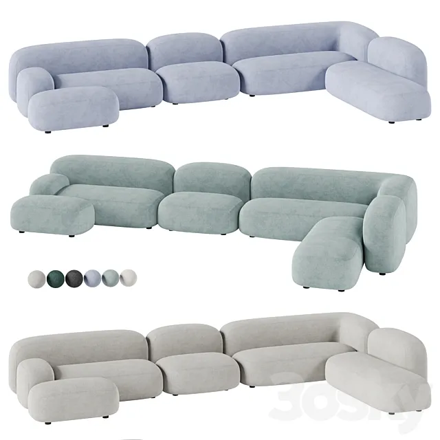 DIVAN.RU modular sofa Ribble 3D Model DIVAN.RU modular sofa Ribble 3D Model