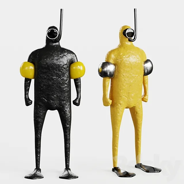 Diver Sculpture by John Morris 3DModel Diver Sculpture by John Morris 3DModel